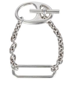 Hermes Chaine D'Ancre Bracelet, Silver, B, 3*