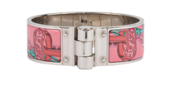 Hermes Le Jardin de Maharani Bracelet, Enamel/ Metal, Pink, SP1105, 2*