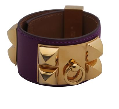 Hermès Collier De Chien, &pound;550, Jewellery, Purple, Leather, Front view