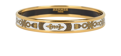 Hermes Fleur De Lis Bangle, front view