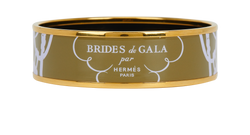 Hermes Brides De Gala Bangle, Enamel, Green, 3*