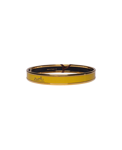 Hermes Thin Caleche Bangle, front view