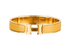 Hermes Clic H Bracelet, &pound;375, Accessories, Gold/Yellow, Brass, Front view