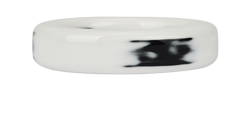 Hermes Printed Bangle, Acetate, White/Black, MIV, Sz S, B/DB, 3*