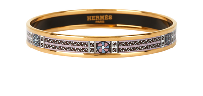 Hermes Grand Apparat Bangle, £175, Jewellery, Gold, Brass, Front view