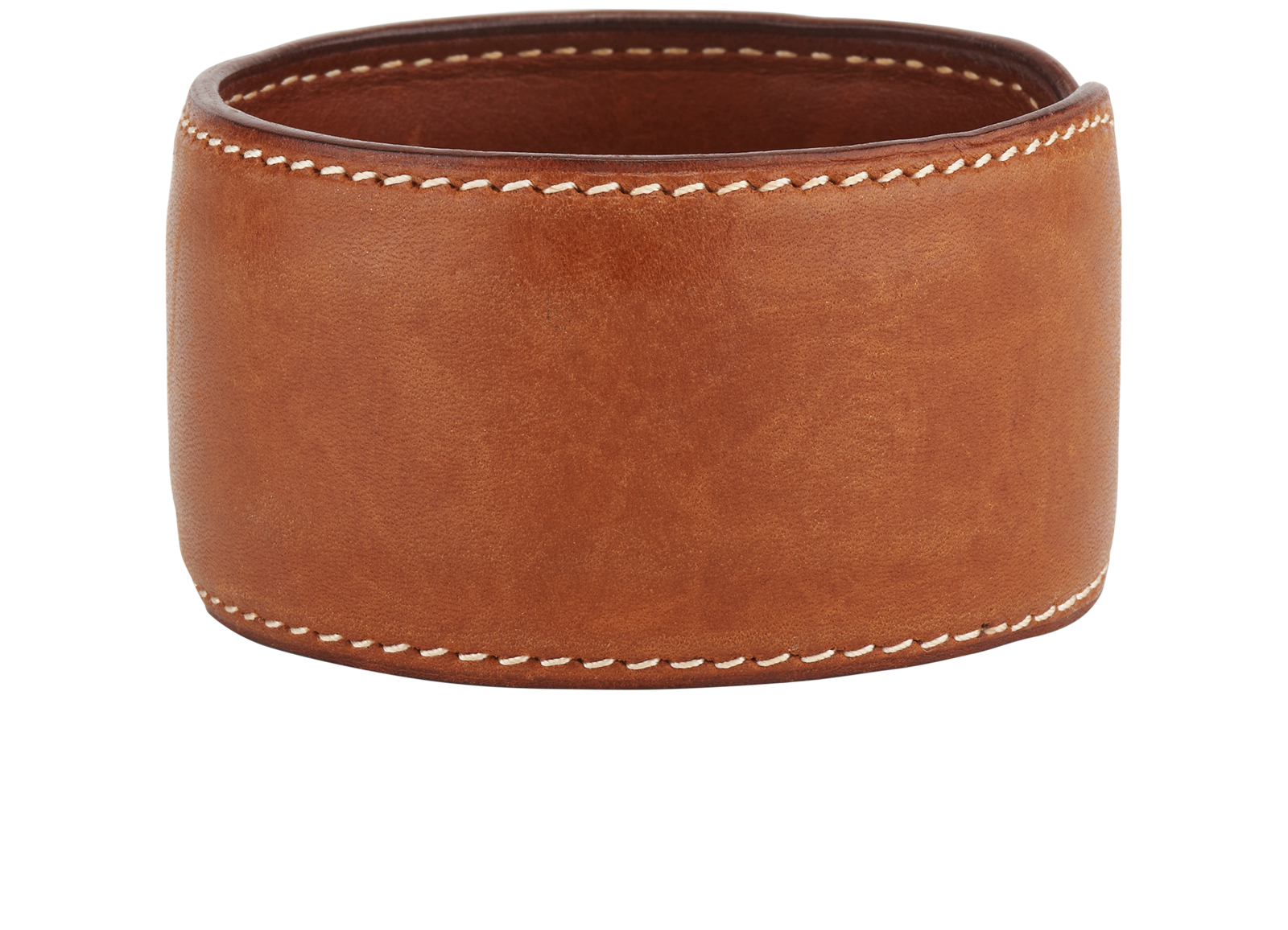 Hermes Wide Cuff, &pound;220, Jewellery, Brown, Leather, Bottom view