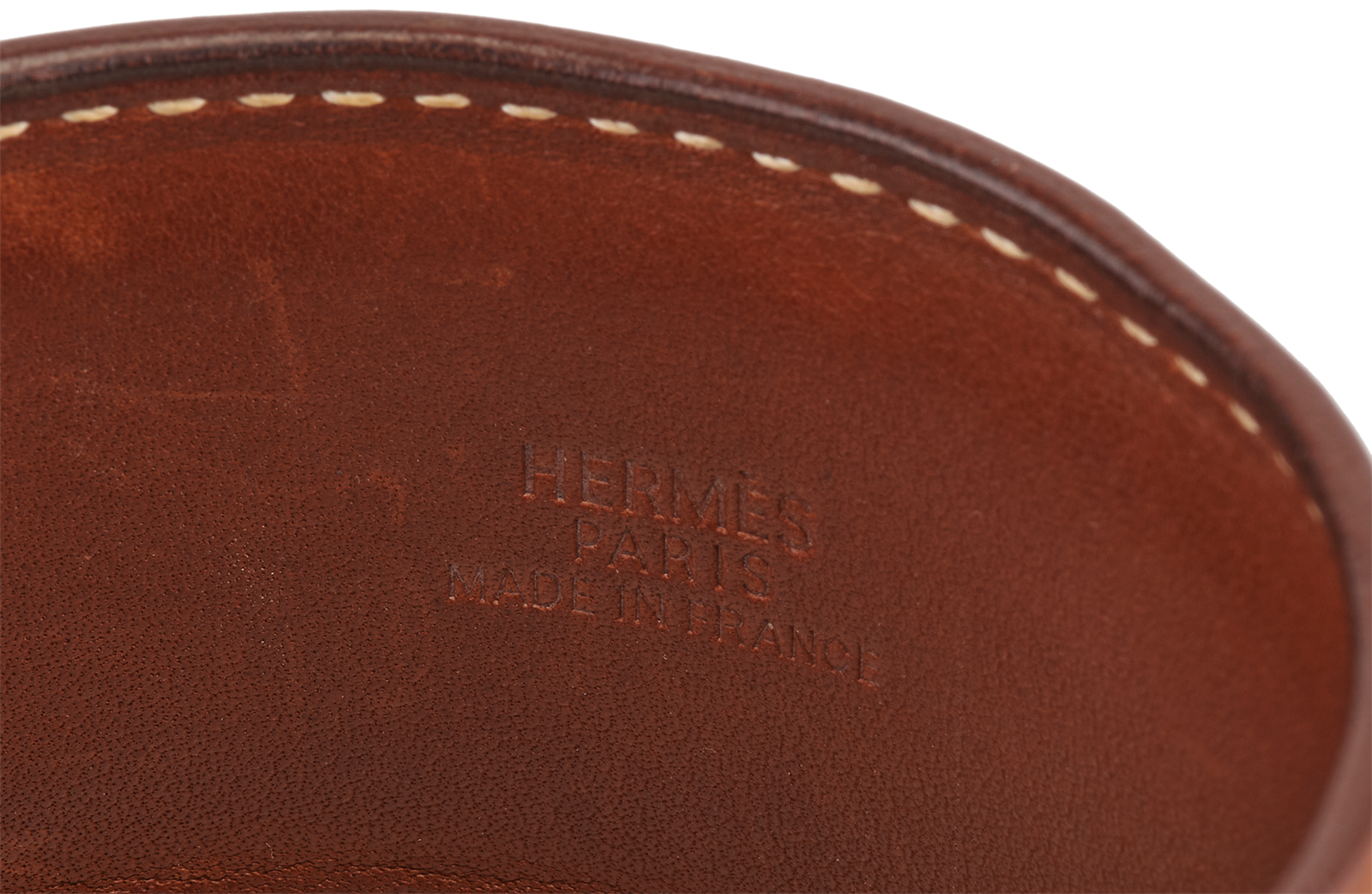 Hermes Wide Cuff, &pound;220, Jewellery, Brown, Leather, Other view