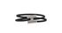 Hermes Tournis Tresse Bracelet, &pound;280, Jewellery, Black/Silver, Brass/Leather, Front view