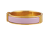 Hermes Clic H Bracelet, &pound;295, Jewellery, Gold/Pink, Brass/Enamel Coated Ceramic, Bottom view