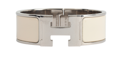 Hermes Clic Clac H, Base Metal/Enamel, Cream, MIF, DB, 2*