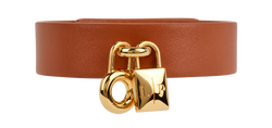 Loro Piana Extra Bracelet, Leather, Brown, MII, Sz M/L, B/DB, 3*