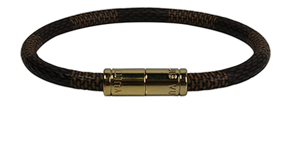 Louis Vuitton Keep it Bracelet, &pound;110, Jewellery, Brown, Coated Canvas, Front view