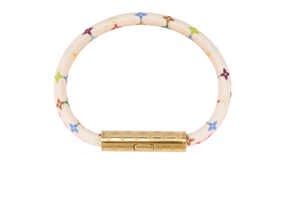 Louis Vuitton X TM Confidential Bracelet, &pound;120, Jewellery, White, Canvas, Front view