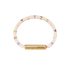 Louis Vuitton X TM Confidential Bracelet, &pound;120, Jewellery, White, Canvas, Front view
