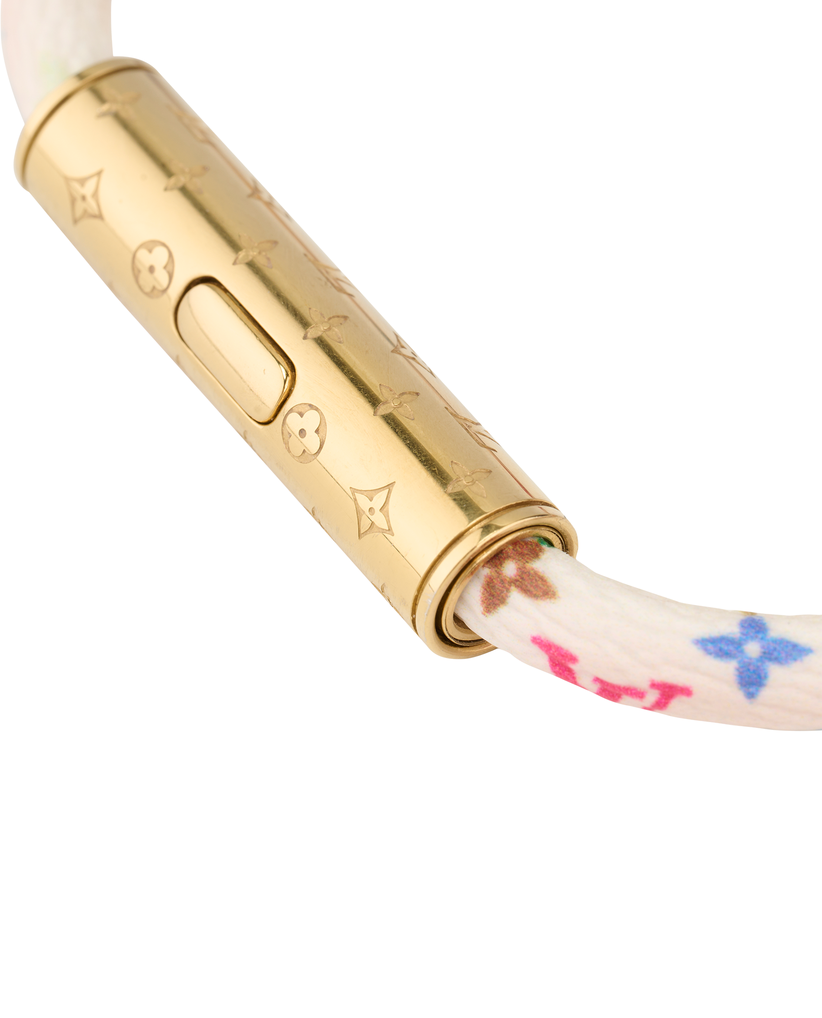 Louis Vuitton X TM Confidential Bracelet, &pound;120, Jewellery, White, Canvas, Other view