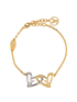 Louis Vuitton Fall in Love Bracelet, &pound;275, Jewellery, Gold/Silver, Brass, Back view