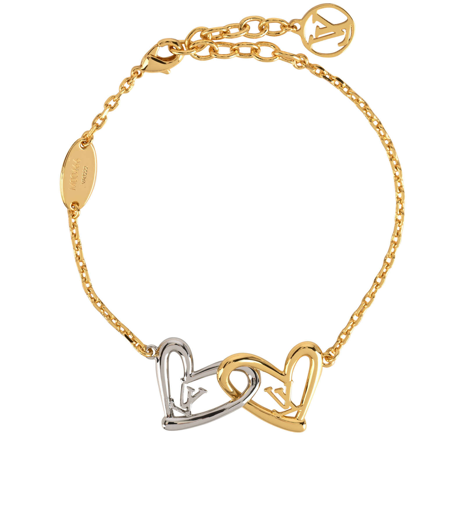 Louis Vuitton Fall in Love Bracelet, &pound;275, Jewellery, Gold/Silver, Brass, Back view
