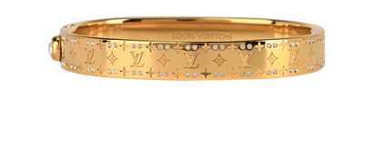 Louis Vuitton Nanogram Strass Bracelet, £350, Jewellery, Gold, Brass, Front view