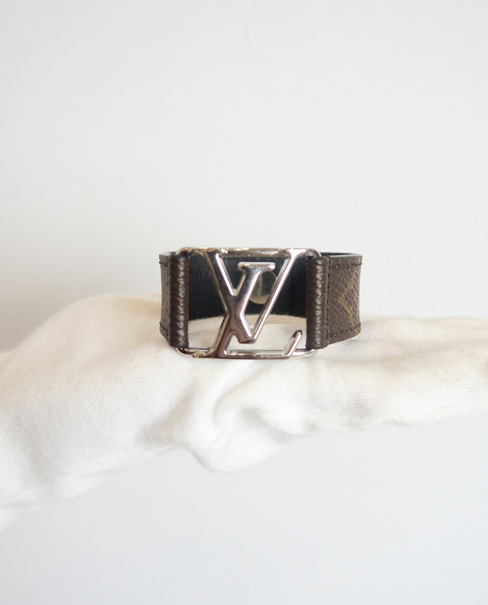 Louis Vuitton Hockenheim Bracelet - Brown, Silver-Tone Metal Wrap, Bracelets  - LOU86267