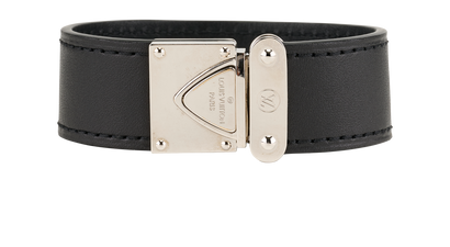 Louis Vuitton Nomade Koala Bracelet, &pound;175, Jewellery, Black, Leather, Front view
