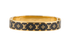 Louis Vuitton Nanogram Enamel Bracelet, &pound;380, Jewellery, Black/Gold, Enamel Coated Ceramic, Front view