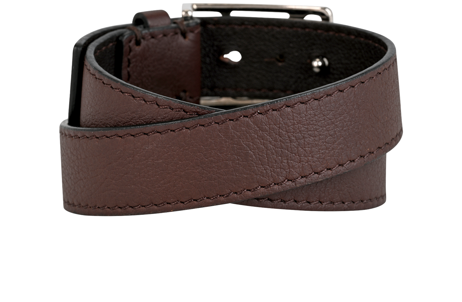 Louis Vuitton Wrap Around Bracelet, &pound;150, Jewellery, Brown, Leather, Back view