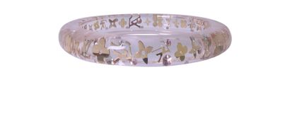 Louis Vuitton Inclusion Acrylic Bracelet S, &pound;150, Accessories, Gold, Acrylic Plastic, Front view