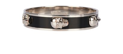 Alexander McQueen Enamel 3D Skull Bangle, front view