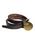 Alexnder McQueen Double Wrap Skull Bracelet, back view