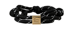 Miu Miu Cord Bracelet, Fabric, Black, DB, 2*
