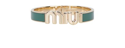 Miu Miu Logo Bangle, front view