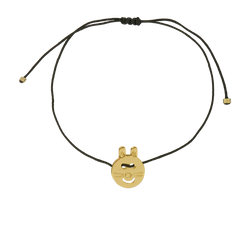Mulberry Rabbit Charm Bracelet, Brass, Gold, B/DB, 3*