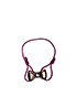 Mulberry Bow Friendship Bracelet, back view