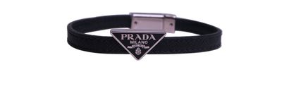 Prada Logo Plaque Bracelet M, front view