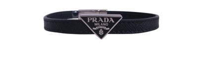 Prada Triangle Logo Bracelet, front view