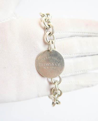 Tiffany Round Tag Bracelet, front view