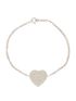 Tiffany Heart Tag Double Chain Bracelet, front view