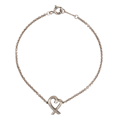 Tiffany Loving Heart Bracelet, &pound;140, Jewellery, Silver, Sterling Silver, Front view