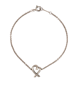 Tiffany Loving Heart Bracelet, Sterling Silver, DB, 2*
