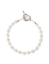 Tiffany Elsa Peretti Open Heart Pearl Bracelet, front view