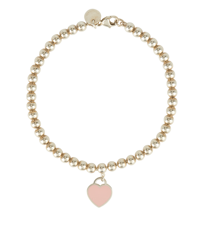 Tiffany & Co Heart Tag Bead Bracelet, front view