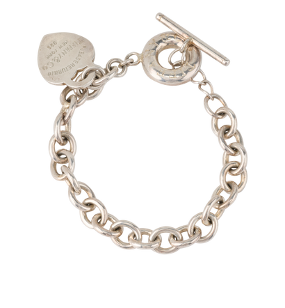 Tiffany  Return To Tiffany Heart Tag Toggle Bracelet, &pound;220, Jewellery, Silver, Sterling Silver, Front view