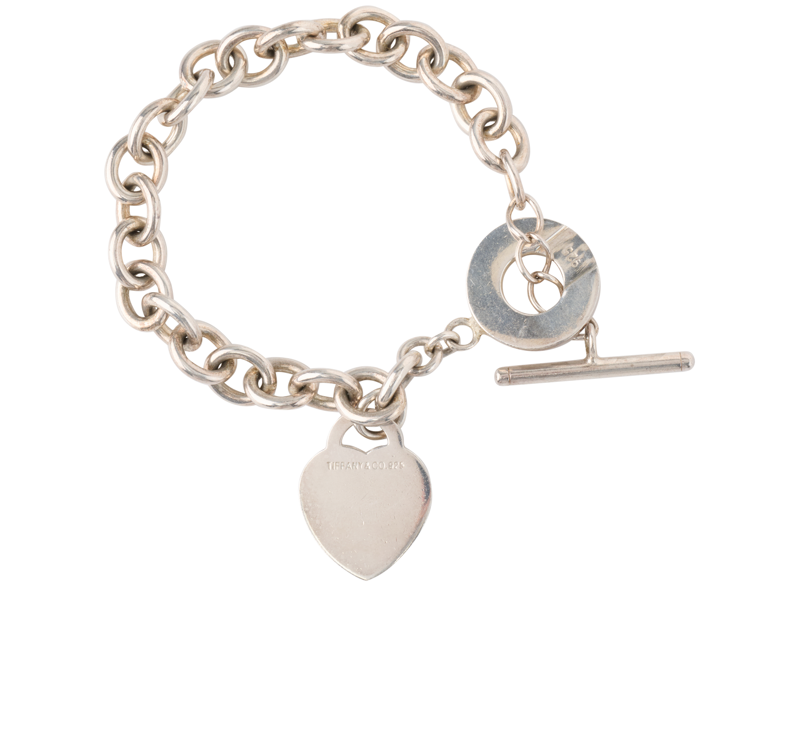 Tiffany  Return To Tiffany Heart Tag Toggle Bracelet, &pound;220, Jewellery, Silver, Sterling Silver, Back view