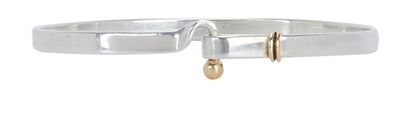 Tiffany Hook & Eye Bangle, front view