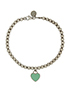 Tiffany & Co Turquoise Heart Tag Bead Bracelet, front view