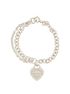Tiffany Double Chain Heart Bracelet, back view