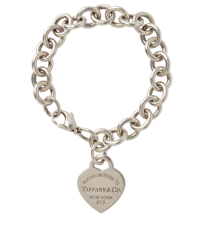 Tiffany & Co RTT Heart Tag Charm Bracelet, front view