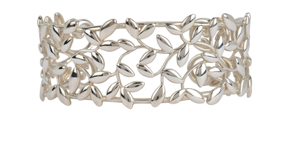 Tiffany & Co Paloma Picasso Olive Leaf Cuff, &pound;475, Jewellery, Silver, Sterling Silver, Front view