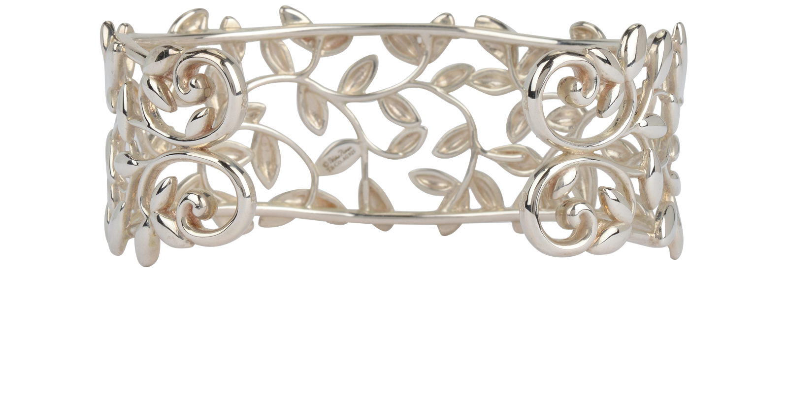 Tiffany & Co Paloma Picasso Olive Leaf Cuff, &pound;475, Jewellery, Silver, Sterling Silver, Back view