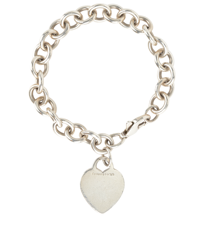 Tiffany L Heart Tag Bracelet, front view